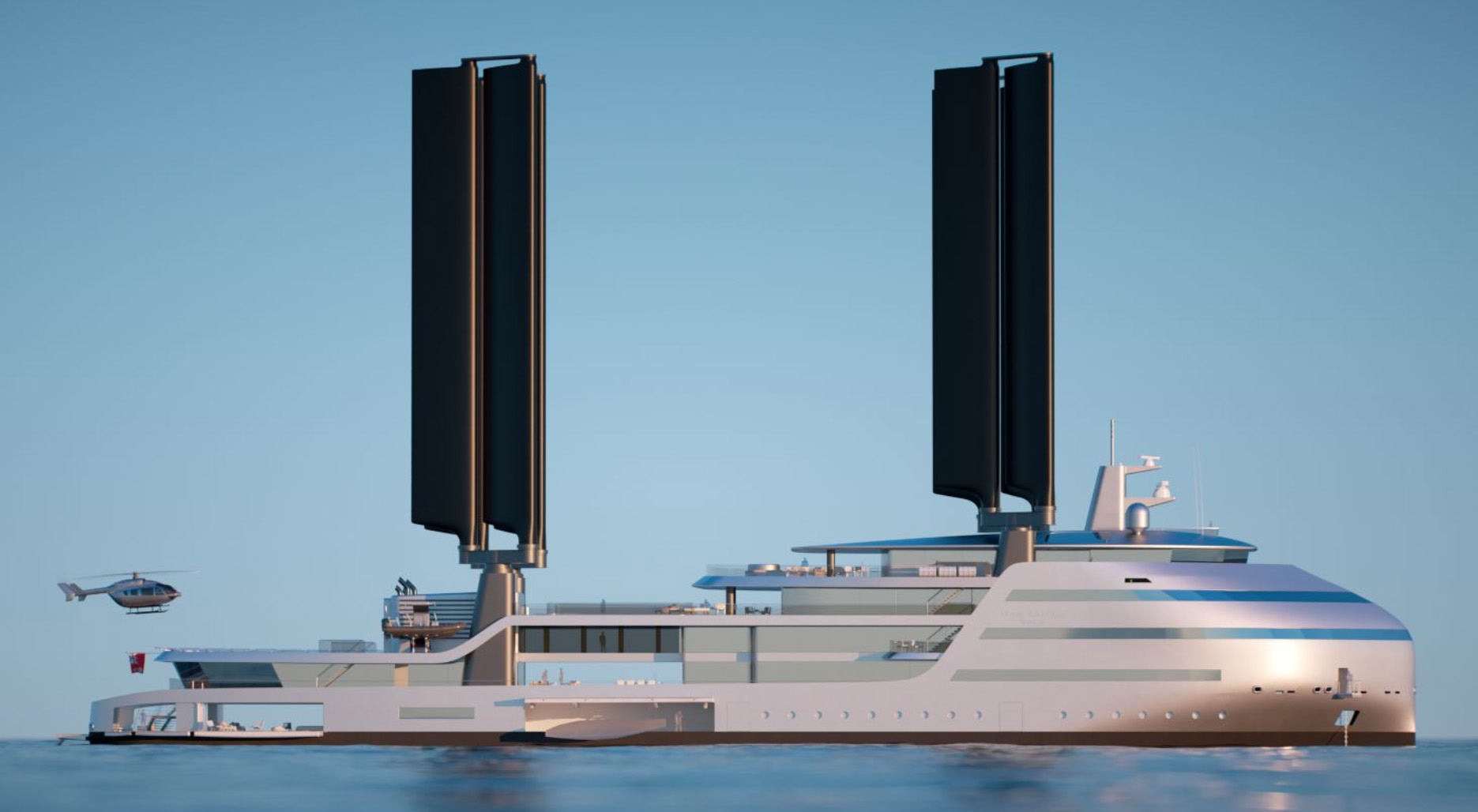Wind Voyage 110 — 110-metre wingsail explorer flagship under sail